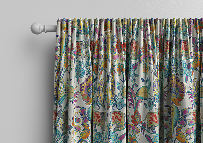 Bangalore Faux Silk, Azure Glow - Made to Measure Curtain - Image 10
